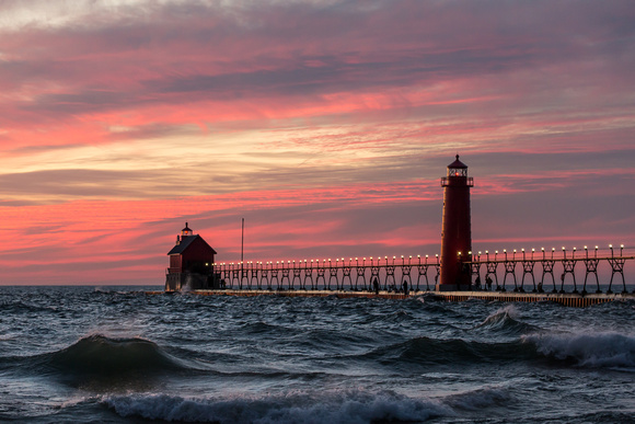 After glow Grand Haven Pier