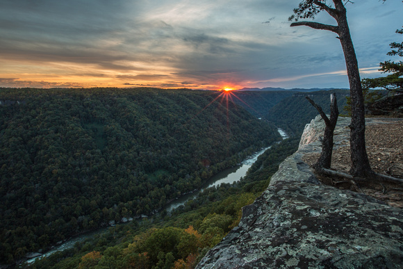Tonights sunset at New River Gorge WV